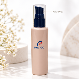 Botella Cosmética Cuadrada de 90 ml con Bomba Pulverizadora, Cuello de 20 mm, Envase para Lociones para el Cuidado de la Piel, Fabricante de Envases Cosméticos OEM ODM - Product Image 4