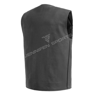 Chaleco de Motocicleta de Cuero sin Mangas para Hombre, Talla Grande, Casual, Transpirable, Resistente al Viento, con Calefacción y Bolsillos Delanteros - Product Image 6