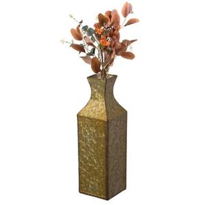 Jarrón de flores de latón estilo indio para exhibición en el suelo, antideslizante, hecho a mano, de lujo, para plantas artificiales, diseños personalizables y duradero. - Product Image 3