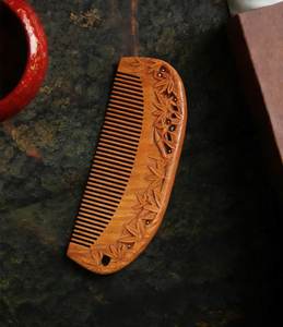 Peine de madera de neem moderno hecho a medida, cepillo de pelo elegante al por mayor, peine de madera de haya, peine de madera para barba, artesanías naturales - Product Image 2