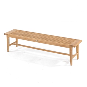 Luxury Teak Backless Garden <b>Bench</b> Solid Wood Outdoor Patio <b>Bench</b> Waterproof Eco-Friendly Durable - Product Image 1