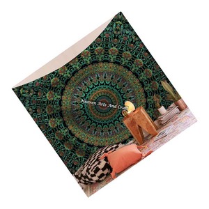Printed Woven Mandala Tapis Throw <b>Wall</b> Hanging Boho for Home Decor - Product Image 1