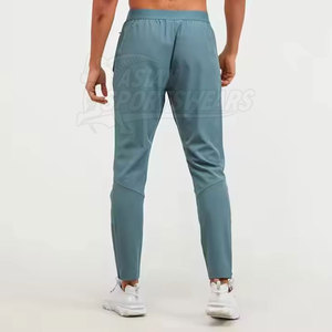 Ensemble coupe-vent décontracté uni avec fermeture éclair pour homme – Veste et pantalon de sport respirants, légers et confortables (2 pièces) - Product Image 6