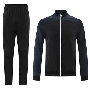 Conjunto Deportivo Unisex de Sudadera y Pantalones con Cierre Completo, de Secado Rápido, en Felpa de Poliéster, para Otoño - Product Image 6