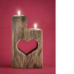 ที่ใส่เทียนหอมไม้แบบสั่งทำรุ่นใหม่ ภาชนะใส่เทียนหอม โถเทียนดีไซน์ไม่ซ้ำใคร สำหรับตกแต่งโต๊ะกลาง โดย MULTI CRAFT - Product Image 6