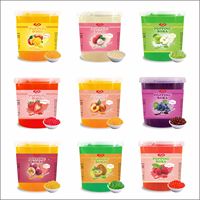 KEIFU Popping Boba con Varios Sabores Frutales, Certificado HALAL, 12 Meses de Caducidad, para Tiendas de Té de Burbujas, Listo para Consumir, 3.2KG en Botellas