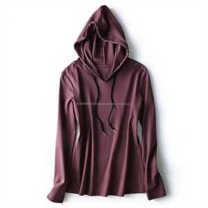 Sudaderas con capucha de lana para mujer, Jersey de algodón orgánico de bambú, Sudadera con capucha, camiseta, sudaderas con capucha de manga larga, conjuntos para mujer - Product Image 1