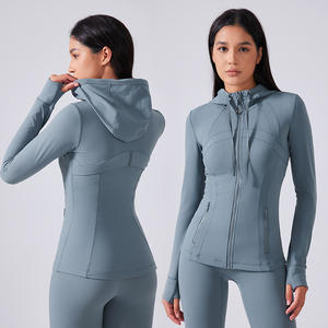 Vêtements de fitness pour femmes, hauts de yoga sans couture, couleurs unies, manches longues, crop tops de sport, ensembles de yoga respirants et à séchage rapide - Product Image 3