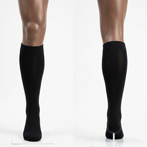 Premium 220 GSM Cotton Polyester Spandex White Scrub <b>Socks</b> Compression Knit Custom Embroidery Jacquard Logo Uniforms - Product Image 5