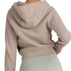 Wholesale Mens Womens Hooded Zipper <b>Jackets</b> Premium Fleece Full Zip Sweatshirts Custom Printing Embroidery Manufacturer Womens - Product Image 3