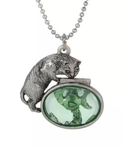 Collana con Ciondolo a Forma di Gatto e Acquario |   2028 - Product Image 2