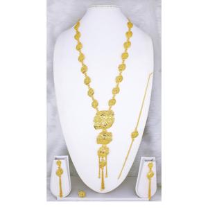 JNecklace With Earrings <b>Jewellery</b> <b>Set</b> Goldplated Pure Brass High Quality Uae Dubai Necklace Design Necklace <b>Jewellery</b> <b>Set</b> - Product Image 4