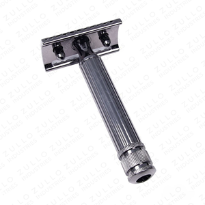 Professional Stainless Steel Triple Blade Safety Razor for <b>Men</b> Reusable Traditional Shaving Razor OEM Private Label - Product Image 4