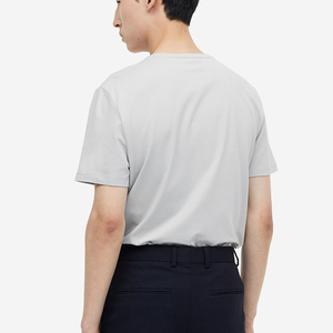 Camiseta de Algodón 100% para Hombre, Lisa, Bordada, de Alta Calidad, Camisas de Poliéster para Hombre, Cuello Alto Personalizado, OEM, Anti - Product Image 4