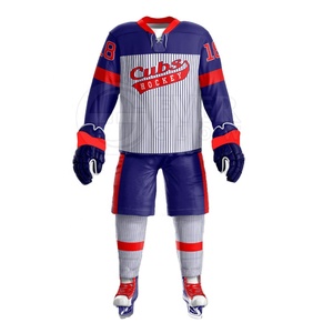 Meilleur design Vente à chaud Matériau en polyester Meilleur design Uniforme de hockey sur glace léger de haute qualité en différentes couleurs - Product Image 1
