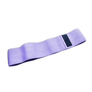Bandes de résistance en polyester tissé violet, écologiques, antidérapantes, avec résistance lourde/légère/moyenne pour les entraînements de fitness et de gym - Product Image 1