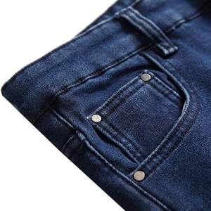 Men's Slim Straight Denim <b>Jeans</b> Winter <b>Fleece</b> Lined Warm Casual Long Pants - Product Image 6