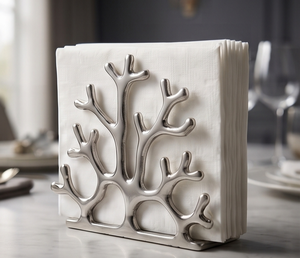 Porte-serviettes en métal design Arbre Corallien, texture moulée, pour cuisine et salle à manger, vente en gros - Product Image 2