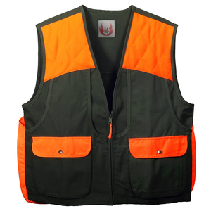 Chaleco de Caza Premium Encerado, Impermeable, Transpirable, de Tejido Softshell Ligero, Color Naranja Fluorescente, para Verano, para Hombre - Product Image 5