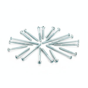 Tornillos para Madera PDC de Doble Rosca Métrica/Pulgada, Diámetro M6-M12, Cabeza Ranurada, Rosca Parcial, Clase 4.8 6.8, Acero al Carbono Zincado DIN - Product Image 1