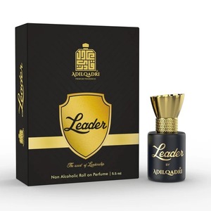 Parfum Roll-On Adilqadri Leader 5,5 ml, non alcoolisé, parfum boisé frais, portable, eau de parfum - Product Image 1