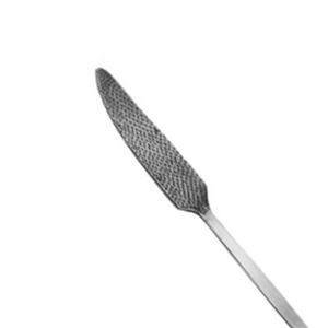 Râpe à os Putti Premium en acier inoxydable de qualité chirurgicale, double extrémité, orthopédique, extrémités plates et courbées, instruments de lissage osseux - Product Image 2