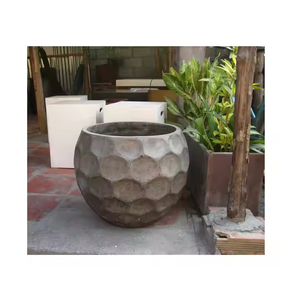 Lightweight Fiber Concrete <b>Pots</b> for Decorative <b>Planting</b> in Commercial Outdoor Projects - Product Image 1