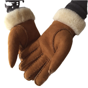 Guantes de lana para mujer con puños de lana para invierno |   Guantes Térmicos de Punto Suaves y Cálidos con Detección Táctil para Deportes al Aire Libre y Uso Diario - Product Image 6