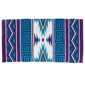 Tapis de selle à motifs pour l'équitation, couverture tressée pour chevaux, tapis d'entraînement pour l'écurie, selle en cuir pour le barrel, fabrication en gros - Product Image 4