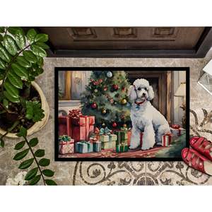 Acogedor Felpudo de caniche navideño antideslizante lavable de pila baja alfombras interiores y exteriores para entrada 24H X 36W - Product Image 3