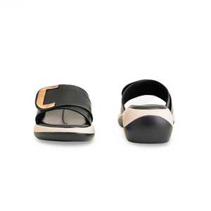 Fourrure formelle noire pour pantoufles PU0528 pantoufle formelle à la mode - Product Image 2