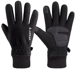Custom Winter Fleece <b>Gloves</b> Warm Windproof <b>Touch</b> <b>Screen</b> Unisex Driving Typing Soft Polyester <b>Gloves</b> - Product Image 6