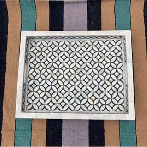 Juego de bandejas de madera y MOP para servir dulces y dátiles, de dos tamaños diferentes, para servir dátiles y chocolates, al por mayor - Product Image 6