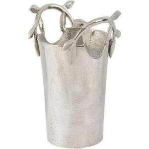 Cubo de hielo de acero inoxidable, diseño redondo vintage, resistente al óxido, enfriador para fiestas con asas. - Product Image 3