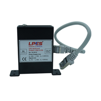 Cat6 RJ45 千兆以太网接口模块，带 48V PoE 内联以太网连接盒，可实现可靠网络连接和电力传输