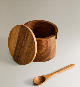 Azucarero de madera elegante y natural, azucarero de madera para mesa de comedor y restaurantes. - Product Image 6