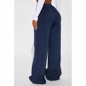 Pantalon de yoga décontracté pour femme, taille haute élastique, respirant, coupe-vent, en tissu polaire écologique 360 GSM – Vente en gros - Product Image 2