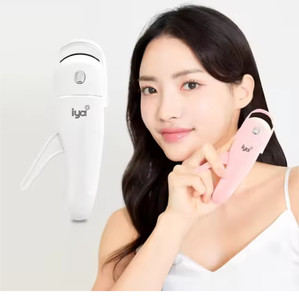 Iyi <b>Heated</b> Eyelash Curler <b>USB</b> Rechargeable White Pink Plastic Warm Curling Tool Made in KOREA - Product Image 2