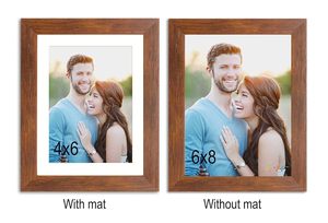 Cadre photo en bois sur mesure, texture bois, orné, fait main, pour table ou mur - Product Image 2