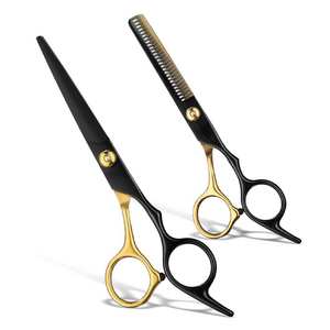 Tijeras de Barbero Plegables Profesionales Ultra Afiladas de Acero Inoxidable de Pakistán, Recubiertas de Titanio, Duraderas, Grado A+ - Product Image 6