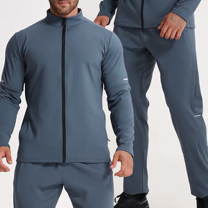 Ensemble de survêtement sportif décontracté pour homme GAF, coupe ajustée, en polyester, avec cordon de serrage, respirant, écologique, pour l'hiver - Product Image 5