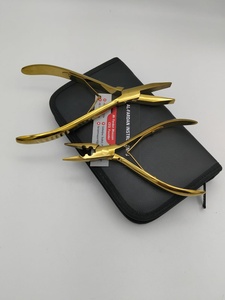 Kit de pinces pour extensions de cheveux couleur or plasma, prix de gros, haute qualité, logo personnalisé, pinces à deux trous et à pointe plate - Product Image 5