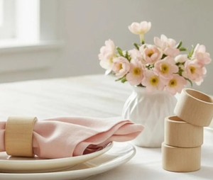 Porte-serviettes en bois naturel - Product Image 2