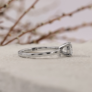 Bague de fiançailles de luxe en diamant de laboratoire solitaire celtique rond 1ct 2ct 3ct 4ct 5ct 10K 14K 18K PT950 Bijoux personnalisés pour femmes - Product Image 3