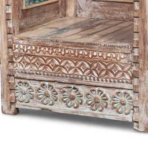 Bancos de Madera Estilo Vintage de la India, Banco de Madera Resistente para el Hogar, Decoración Vintage Combinable - MOQ 1 Contenedor Únicamente - Product Image 5