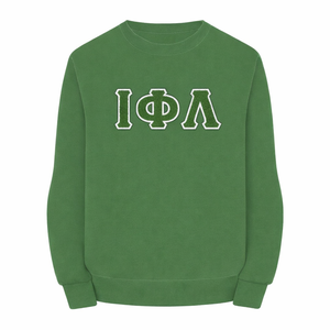 Sudadera Verde Esmeralda de la Hermandad Iota Phi Lambda, Prenda con Letras Griegas, Top Casual de Cuello Redondo para Mujer, Calidad Premium - Product Image 4