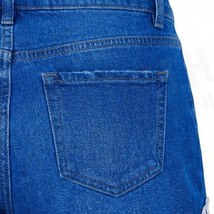 Fashion Women Vintage Straight <b>Denim</b> Shorts Ripped High Waist <b>Stretch</b> Casual Summer Streetwear Outdoor Trendy Outfits - Product Image 5