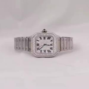 Reloj de Lujo Personalizado de Hip Hop con Diamantes Moissanite para Hombre, con Esfera Personalizada y Diseño Único de la India - Product Image 1