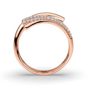 Anillo de Oro Blanco Sólido de 10K con Diamante Cultivado en Laboratorio, Corte Brillante Redondo, Banda de Diamantes Pavé, Joyería Fina Moderna y Elegante, Regalo para Mujer - Product Image 6