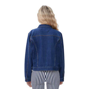 Chaqueta Vaquera para Mujer, Estilo Vintage, Chaqueta de Mezclilla Informal, Abrigo de Mezclilla Sólido, Ropa de Moda para Mujer para Otoño - Product Image 6